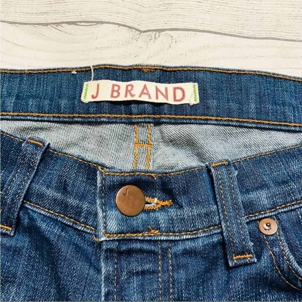 J Brand Classic Cigarette Straight Leg Denim Jeans in Bayou Indigo Blue Size 28 - Picture 7 of 12